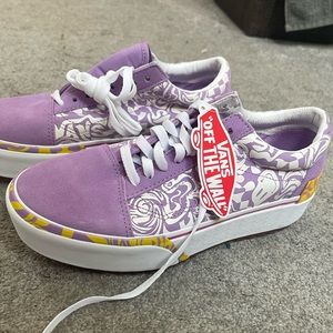 Vans Old Skool Stacked Wavy Days Platform Sneakers